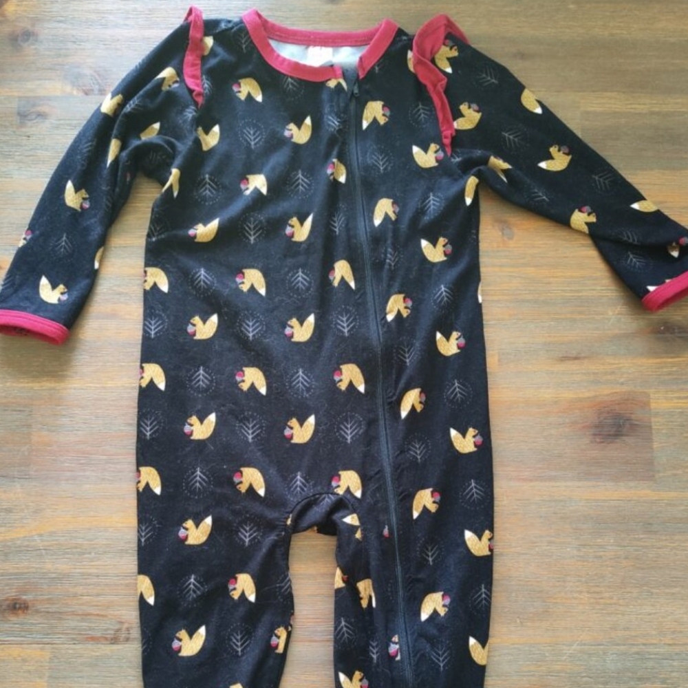 Cozy Black and Yellow Kids One Piece